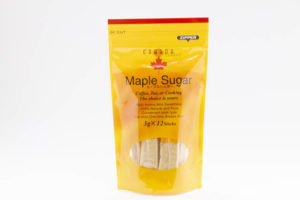 カナダ・ケベック州産のメープルシロップを煮詰めて粉末状にした「メープルシュガー　スティック」