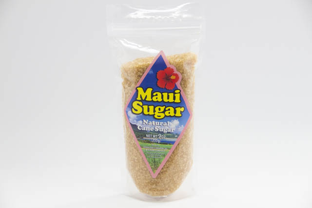 マウイ島の赤い土壌で栽培されたサトウキビから採れたマウイブランド「プレミアムマウイゴールドシュガー」
